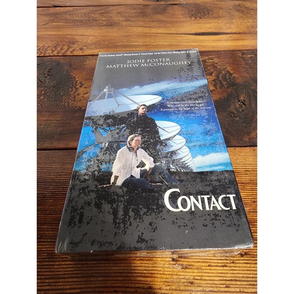 Contact VHS 1997 Movie Jodie Foster Matthew McConaughey SEALED!!‎